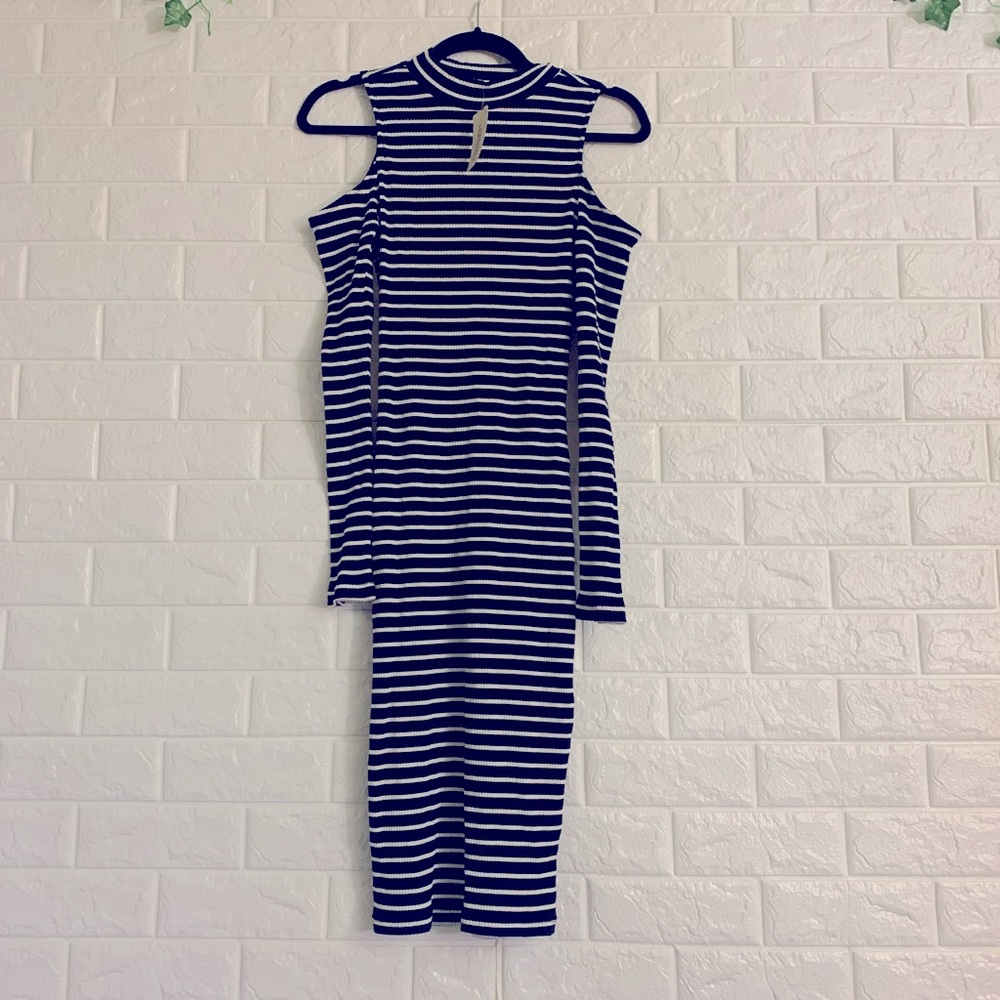 Cold Shoulder Knit Dress
